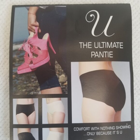 5 PAIRS OF FAMOUS ULA'S BRAND BLACK PANTIES! - Picture 1 of 10